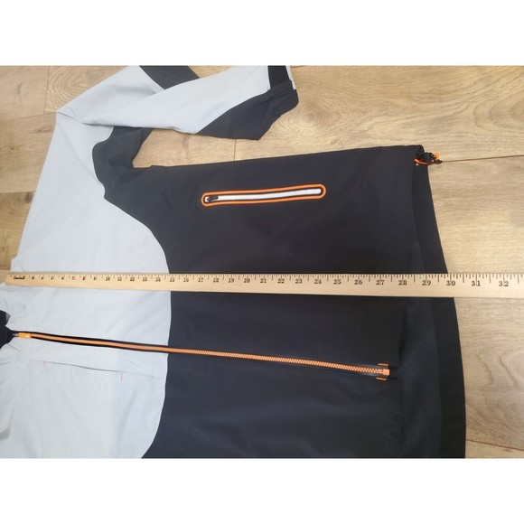 Footjoy Dryjoys Tour LTS Rain Jacket Mens Large Gray Black #35346 EUC - Picture 9 of 10